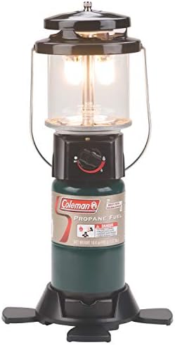 Coleman 1000 Lumens Deluxe Propane Lantern Gas Lantern with Adjustable Brightness Pressure Control Carry Handle and Mantles Included