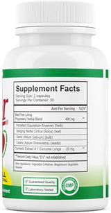 Factor 5 Med Free Living Advanced Joint Health Supplement. with Turmeric, Stinging Nettle, Horsetail, Garlic and Celery Seed, Supports Joint Comfort, Mobility and Strength (60 Count)