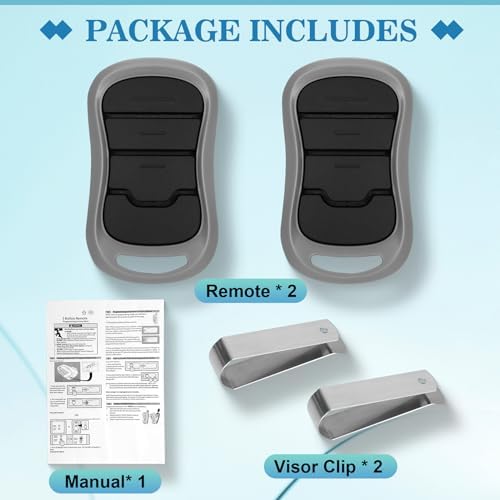 2 for Genie Garage Door Opener Remote, Compatible with Genie IntelliCode/Overhead CodeDodger Garage Door Openers, G3T-R O3T-A O3T-BX 315/390MHZ, 3-Years-Warranty
