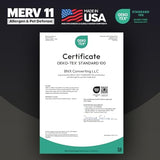 BNX TruFilter 20x20x4 (19.5’’ x 19.5’’ x 3.63‘’ Slim Fit) MERV 11 Air Filter 2-Pack - MADE IN USA - Air Conditioner Furnace Filters HVAC AC Furnace Filters for Dust, Pet, Mold, Pollen MPR 1200 FPR 7