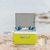 Picnic Cooler – 4.5 Liter Hard Cooler – Coolbox Keeps Contents Cool for 48 Hours – BPA Free Outdoor Cooler – Portable Cooler for Picnics, Grill, Camping (Orange)