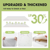 Pureegg Plastic Table Cloth Disposable 10 Pack, 54 x 132 Inch Table Cloths, Party, Picnic, Wedding, Decorative Tablecloths, Rectangle, White Plastic Cover, Leakproof & Sturdy, White