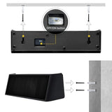 Mrzxy Solar Lights Outdoor Waterproof 3000K Warm Aluminum Up and Down Wall Sconce Dusk to Dawn 2PACK for Outside, Fence, Yard, Christmas Decorative Lighting