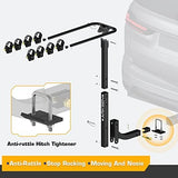 ARKSEN 4 Bike Rack, Heavy Duty Bicycle Carrier, Rear Hitch Mount with 2" Receiver, Tie Down Strap and Anti-Rattle Hitch Tightener, for Car, Truck or SUV Transport