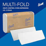 Scott Professional Universal Multifold Narrow Width Paper Towels, Bulk (37490), Absorbency Pockets, White 8.0"x9.4" Towel, Compressed, Compact (250 Sheets/Pack, 16 Packs/Case, 4,000 Sheet Total)