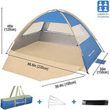 Gorich Beach Tent Sun Shelter for 3/4-5/6-7/8-10 Person with UPF 50＋ UV Protection, Lightweight & Easy Setup Beach Shade Canopy, Portable Beach Shade Tent Beach Cabana