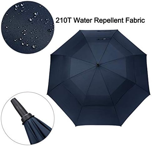 G4Free 47/54/62/68 Inch Automatic Open Golf Umbrella Oversize Extra Large Double Canopy Vented Windproof Waterproof Stick Umbrellas
