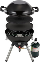 Coleman 4-in-1 Portable Propane Camping Stove, Includes Stove, Wok, Griddle & Grill; Camping Grill with Instastart Ignition, Grease Tray, & 7000 BTUs of Power for Camping, Tailgating, Grilling