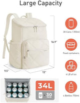 TOURIT Insulated Backpack Cooler: 30 Cans Waterproof Leakproof Soft Cooler Bag Beach Travel Picnic Camping