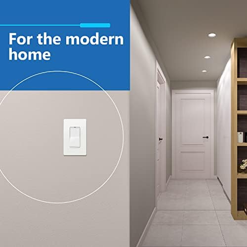 LIDER Matte Finish Decorator Switch Cover, Screwless Wall Plate, Mid-Size 1-Gang 4.88" x 3.11", Unbreakable Polycarbonate Thermoplastic, UL Listed, LSWP-31M-W10P, White, 10 pack