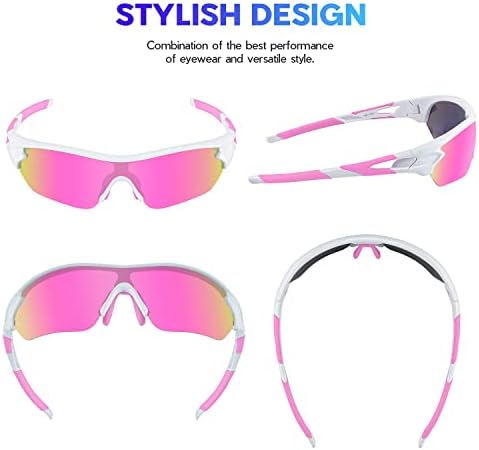 BEACOOL Polarized Sports Sunglasses for Men Women Youth Baseball Cycling Running Driving Fishing Golf Motorcycle TAC Glasses