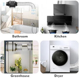 4-Inch Dryer Vent Hose 26FT, Flexible Aluminum Duct with 2 Clamps, Heavy-Duty Four Layer Protection for HVAC Ventilation and Exhaust