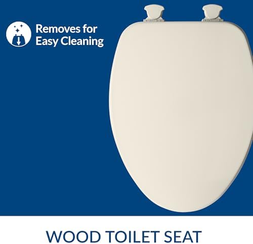 Church 585EC 346 Easy Clean Toilet seat, Elongated, Linen