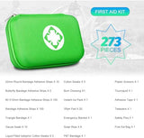 Car-Home Survival First-Aid Kit Emergency-Kit - Green 273Piece Equipment Travel Supplies First Aid Set Home Essentials Camping Hiking YIDERBO
