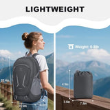MIYCOO Backpack - Ultra Lightweight Packable Backpack for Travel Camping, 45L Hiking Back Pack Waterproof Foldable Daypack for Men Women Grey