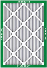 Filterbuy 20x25x2 Air Filter MERV 8 Dust Defense (6-Pack), Pleated HVAC AC Furnace Air Filters Replacement (Actual Size: 19.50 x 24.50 x 1.75 Inches)
