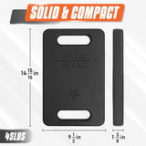 Yes4All Cast Iron Ruck Weight, Weighted Plate for Rucking, Swings, Squat, Strength Training - Multiple Weights: 10LB to 45LB