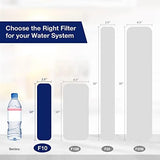 Membrane Solutions 50 Micron Pleated Polyester Sediment Water Filter 10"x2.5" Replacement Cartridge Universal Whole House Pre-Filter Compatible with W50PE, WFPFC3002, SPC-25-1050, FM-50-975 - 4 Pack