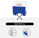 Igloo Playmate Pal Cooler, Blue/White, 7 Qt