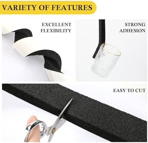 fowong Window Air Conditioner Insulating Foam Tape, 2" W X 1" T, Adhesive Weather Stripping High Resilience Window Seal Strip for Portable AC, 1 Roll X 6.5 Ft