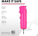 SABRE Pepper Spray & 2-in-1 Stun Gun with Flashlight, Self Defense Kit, Fast Flip Top Safety, Finger Grip for Better & Faster Aim, Painful 1.60 µC Charge, 120 Lumen LED Light, Rechargeable, 0.54 fl oz