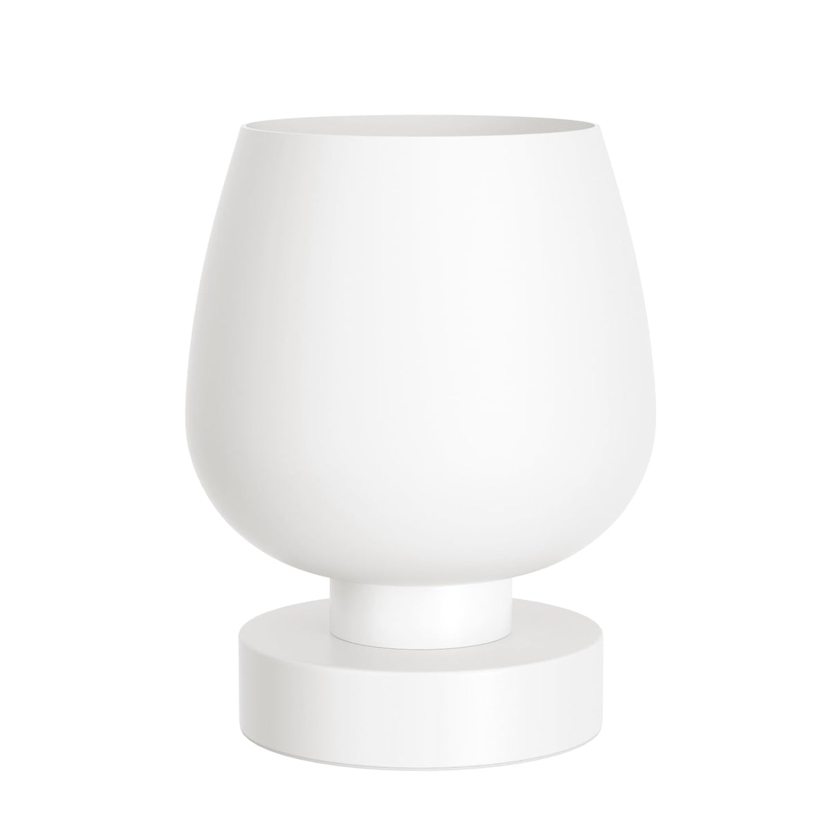 Seealle Touch Table Lamp for Nightstand - Small Bedside Lamp for Bedroom Living Room Night Stands, Desk Lamp with White Glass Shade for Small Spaces, 3 Way Dimmable, LED Bulbs, Gifts