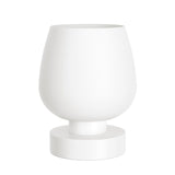 Seealle Touch Table Lamp for Nightstand - Small Bedside Lamp for Bedroom Living Room Night Stands, Desk Lamp with White Glass Shade for Small Spaces, 3 Way Dimmable, LED Bulbs, Gifts