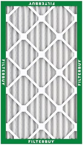 Filterbuy 16x25x2 Air Filter MERV 8 Dust Defense (12-Pack), Pleated HVAC AC Furnace Air Filters Replacement (Actual Size: 15.50 x 24.50 x 1.75 Inches)
