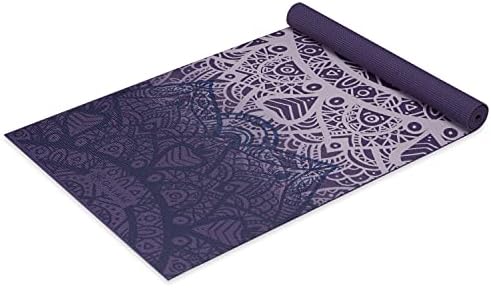 Gaiam Print Yoga Mat, Non Slip Exercise & Fitness Mat for All Types of Yoga, Pilates & Floor Exercises