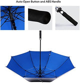 G4Free 47/54/62/68 Inch UV Protection Golf Umbrella Auto Open Vented Double Canopy Oversize Extra Large Windproof Sun Rain Umbrellas