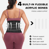 VENUZOR Waist Trainer Belt for Women - Waist Cincher Trimmer - Slimming Body Shaper Belt - Sport Girdle Belt (UP Graded)