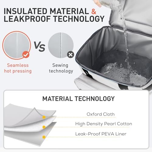 TOURIT 75 Can Rolling Cooler Detachable Double Deck Beach Cooler with Wheels Collapsible for Outdoor, Camping, Picnic, Travel