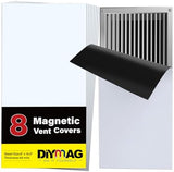 DIYMAG Strong Magnetic Vent Covers 8Pack, Vent Covers for Home Floor Standard Air Registers, 8 inch X 15.5 inch Air Vent Covers for Floor Wall and Ceiling Registers, Home and RV, HVAC