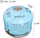 230 Grams Isobutane Fuel Canister (2 packs) Camping Stove Fuel Butane Propane Blend Isobutane Fuel Canister Camping Fuel Gas Canister Suitable for All Seasons Efficient and High Output