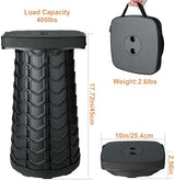 Boreeman 2-Pack Collapsible Stool, Square Shape, Lightweight Yet More Sturdy with Load Capacity 400lbs, Upgraded Portable Stool for Camping Fishing Hiking BBQ