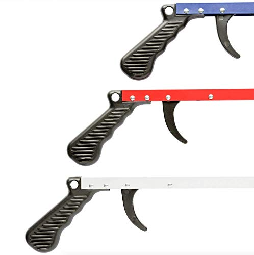 Sammons Preston Reacher, Red, 26 Inch, Grabber Reacher Tool, Lightweight Trash Picker Grabber & Garden Nabber, Handy Aluminum Picker Up Tool & Reaching Claw, Portable Reaching Assist & Dressing Tool