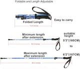 Aluminum Collapsible Ultralight Travel Trekking Hiking Pole for Men and Women