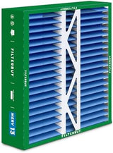 Filterbuy 20x20x5 Air Filter MERV 13 Optimal Defense (2-Pack), Pleated HVAC AC Furnace Air Filters Replacement for Honeywell FC100A1011, Lennox X0585 & More (Actual Size: 19.63 x 19.88 x 4.38 Inches)