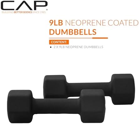 CAP Barbell Neoprene Dumbbell Weights Pairs & Sets | Multiple Colors