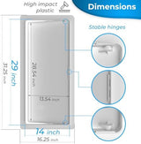 Access Panel for Drywall - 14 x 29 inch - Wall Hole Cover - Access Door - Plumbing Access Panel for Drywall - Heavy Durable Plastic White