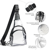 Clear bags Stadium Approved Crossbody Sling Bag Fanny Pack Backpack Purses for Women Men Belt bag for stadium events