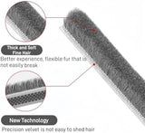 33 Ft Self-Adhesive Weather Stripping Door Seal Strip for Door Window, 0.35" Wide x 0.35" Thick, Gray