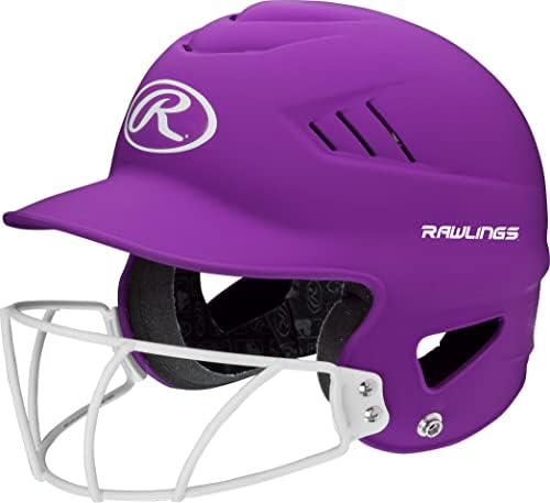 Rawlings | COOLFLO Batting Helmet with Facemask | Fastpitch Softball | One Size fits Most (6 1/2-7 1/2)