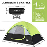 Camping Tent 2 Person, Waterproof Windproof Tent with Rainfly Easy Set up-Portable Dome Tents for Camping…