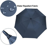 G4Free 47/54/62/68 Inch Automatic Open Golf Umbrella Oversize Extra Large Double Canopy Vented Windproof Waterproof Stick Umbrellas