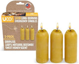 UCO 12-Hour Natural Beeswax Long-Burning Candles for UCO Candle Lanterns and Emergency Preparedness, Made in USA