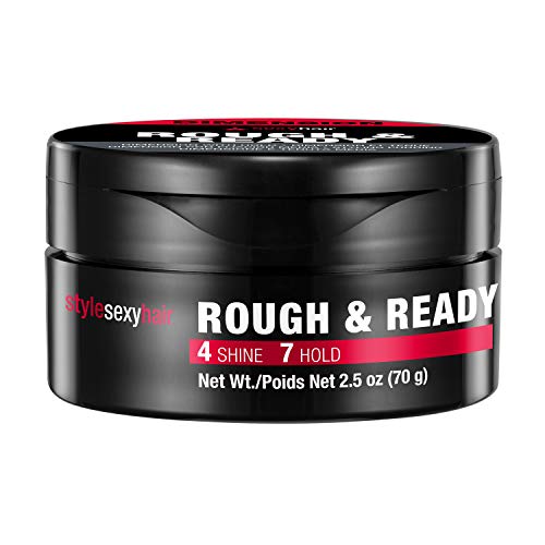 SexyHair Style Rough & Ready Dimension with Hold Styling Putty, 2.5 Oz | Pliable Hold | Allows Easy Molding, Defining and Shaping