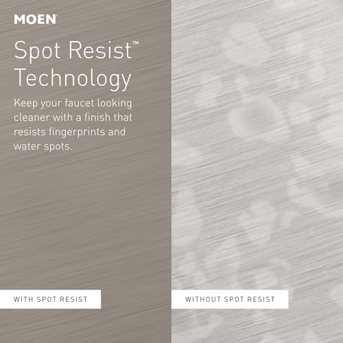 Moen Essie Spot Resist Stainless MotionSense Wave One-Handle Touchless Kitchen Faucet with Pulldown Sprayer and Soap Dispenser, 87014EWSRS