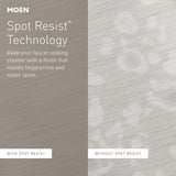 Moen 84346SRN Karis Spot Resist Brushed Nickel One-Handle Single Hole Bathroom Sink Faucet with Optional Deck Plate