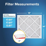 Filtrete 18x18x1 AC Furnace Air Filter, MERV 11, MPR 1000, Micro Allergen Defense, 3-Month Pleated 1-Inch Electrostatic Air Cleaning Filter, 4 Pack (Actual Size 17.81 x 17.81 x 0.81 in)